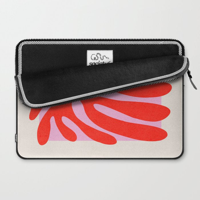 Coral & Lavender: Matisse Paper Leaf Cutouts 01 Laptop Sleeve Gallery Image 2