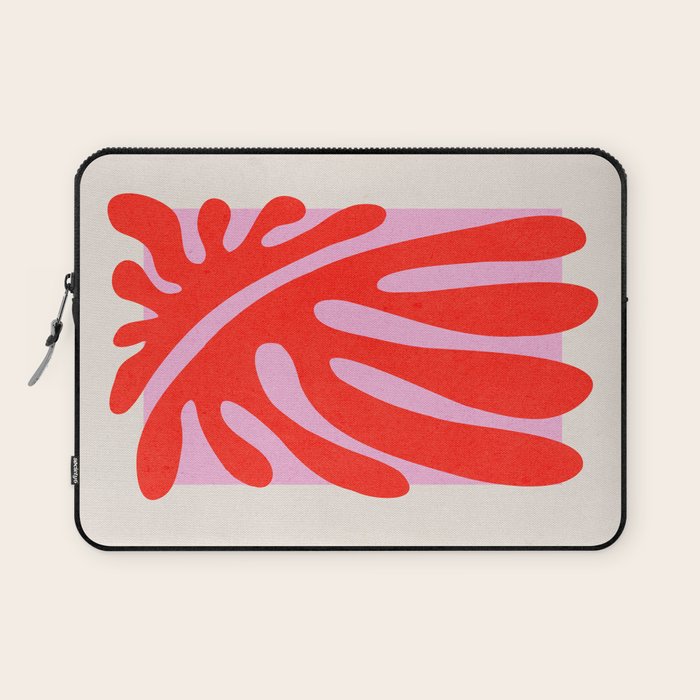 Coral & Lavender: Matisse Paper Leaf Cutouts 01 Laptop Sleeve Gallery Image 1