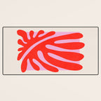 Coral & Lavender: Matisse Paper Leaf Cutouts 01 Desk Mat Gallery Image 3