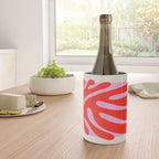 Coral & Lavender: Matisse Paper Leaf Cutouts 01 Wine Chiller Gallery Image 4