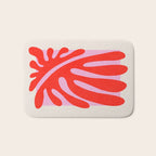 Coral & Lavender: Matisse Paper Leaf Cutouts 01 Bath Mat Gallery Image 1