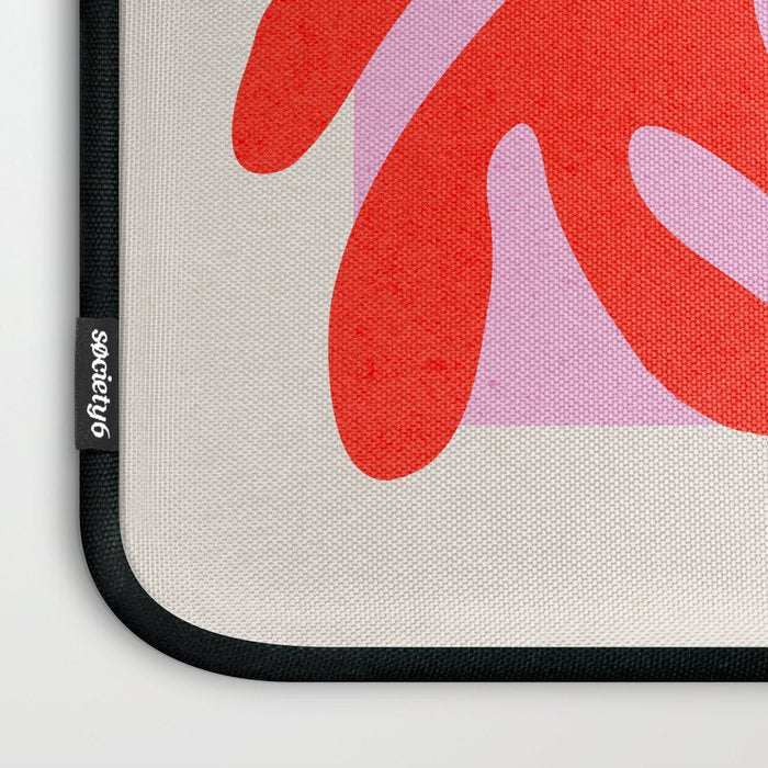 Coral & Lavender: Matisse Paper Leaf Cutouts 01 Laptop Sleeve Gallery Image 3