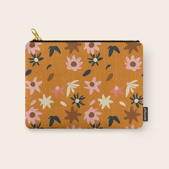 Fall flowers pattern Carry All Pouch Gallery Image 1