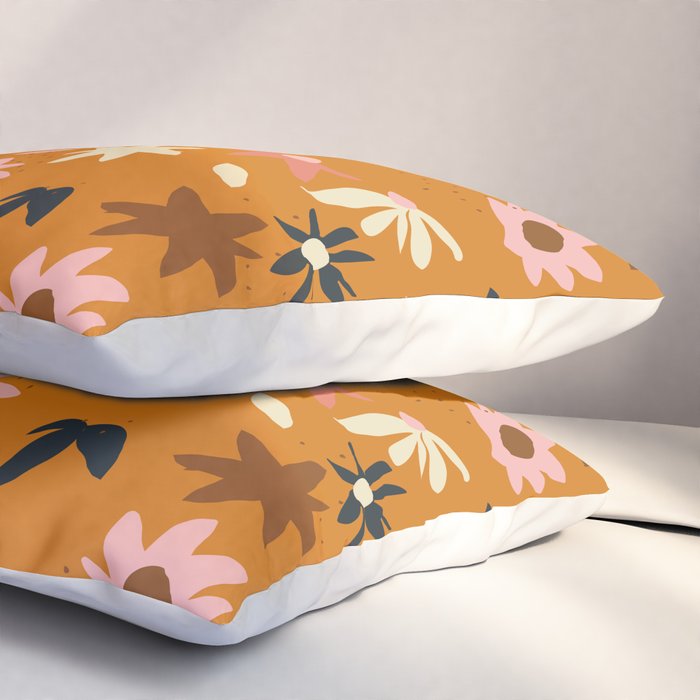 Fall flowers pattern Pillow Sham Gallery Image 3