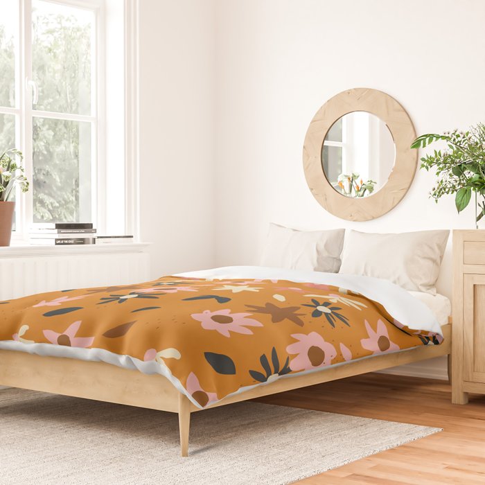Fall flowers pattern Duvet Cover Gallery Image 2