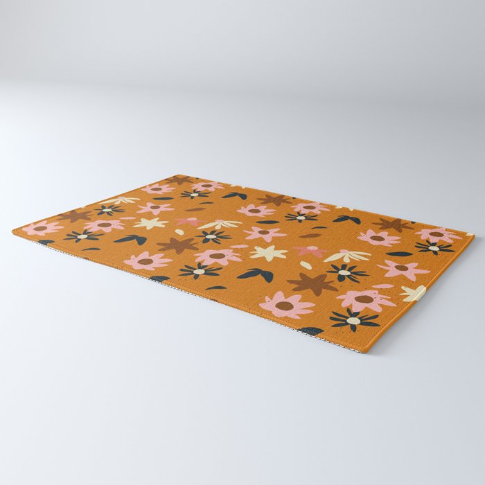 Fall flowers pattern Rug Gallery Image 3