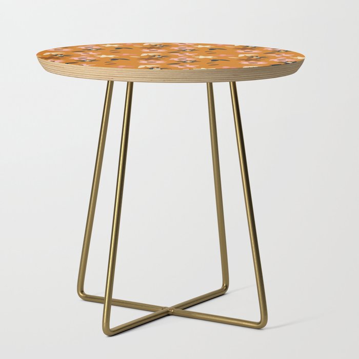 Fall flowers pattern Side Table Gallery Image 1