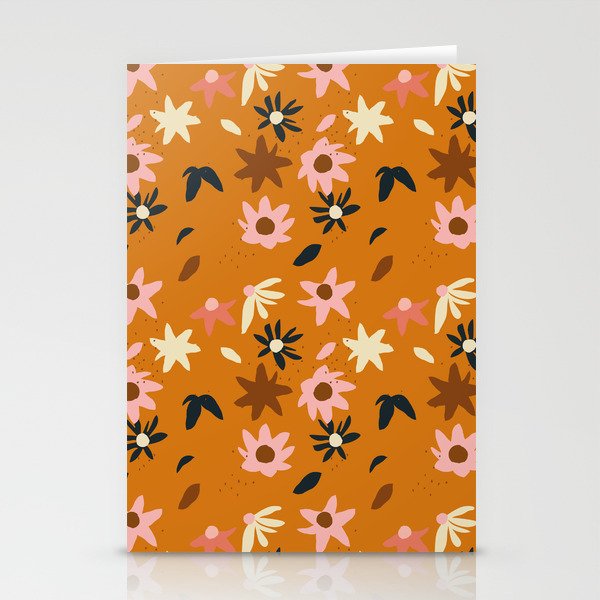 Fall flowers pattern Stationery Card Gallery Image 2