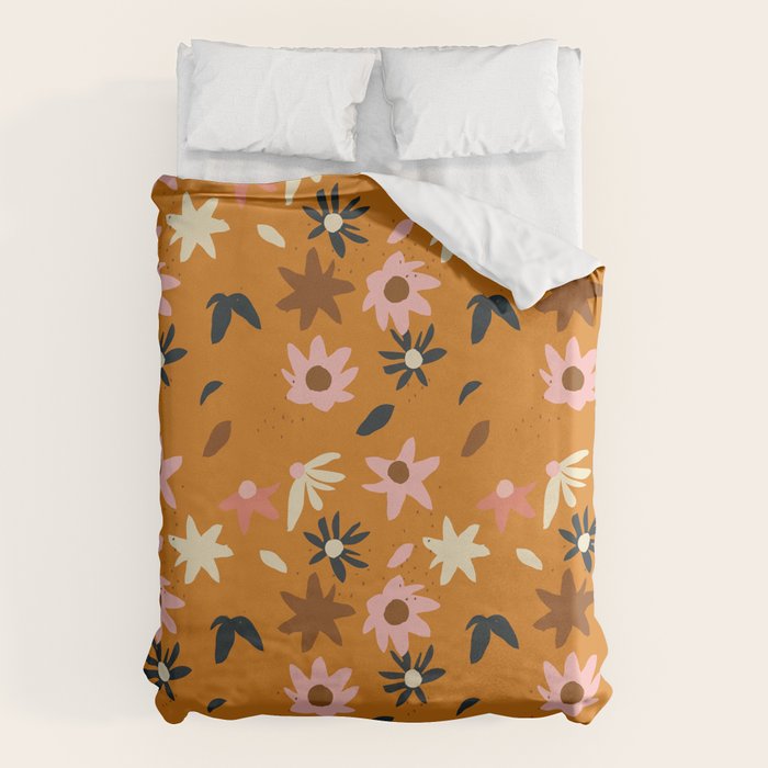 Fall flowers pattern Duvet Cover Gallery Image 6
