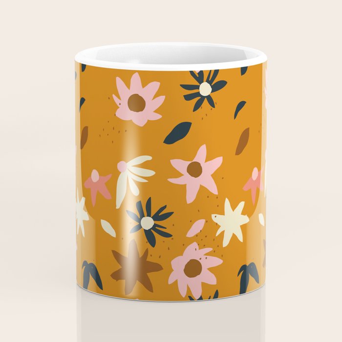 Fall flowers pattern Coffee Mug Gallery Image 4