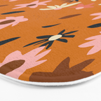 Fall flowers pattern Bath Mat Gallery Image 3