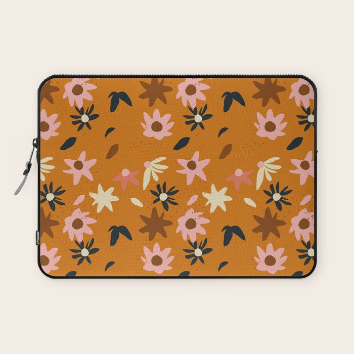 Fall flowers pattern Laptop Sleeve Gallery Image 1