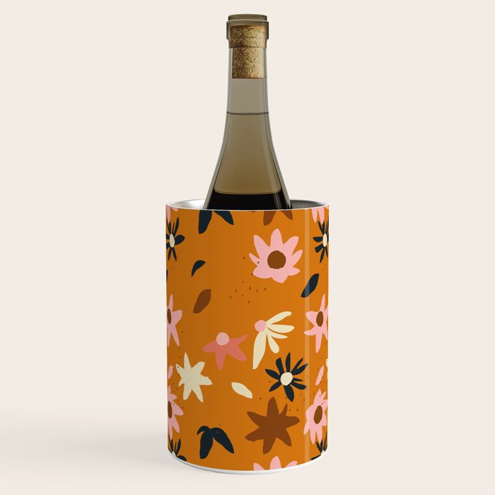Fall flowers pattern Wine Chiller Gallery Image 3