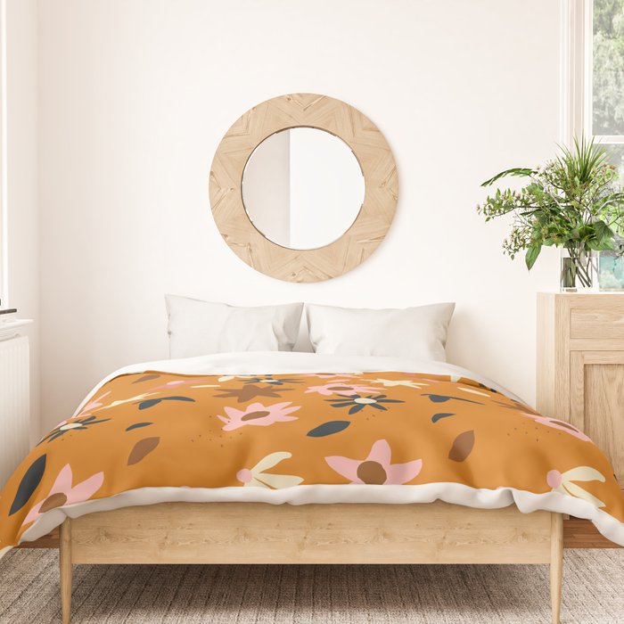 Fall flowers pattern Duvet Cover Gallery Image 3