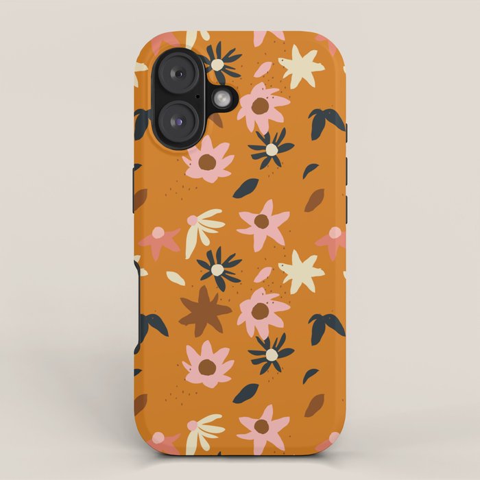 Fall flowers pattern iPhone Case Gallery Image 1