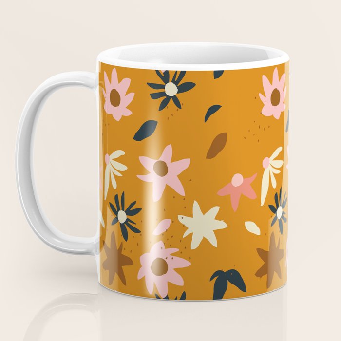 Fall flowers pattern Coffee Mug Gallery Image 3