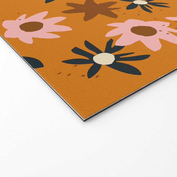 Fall flowers pattern Welcome Mat Gallery Image 2