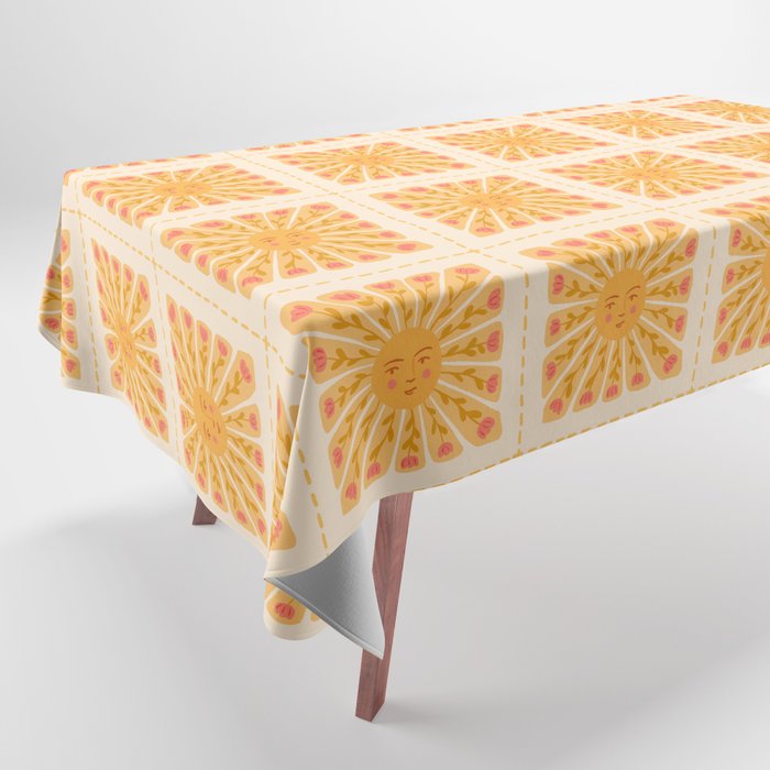 Happy sun Tablecloth Gallery Image 1