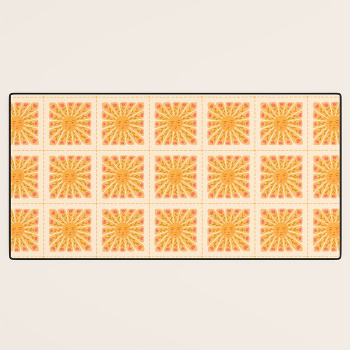 Happy sun Desk Mat Gallery Image 3