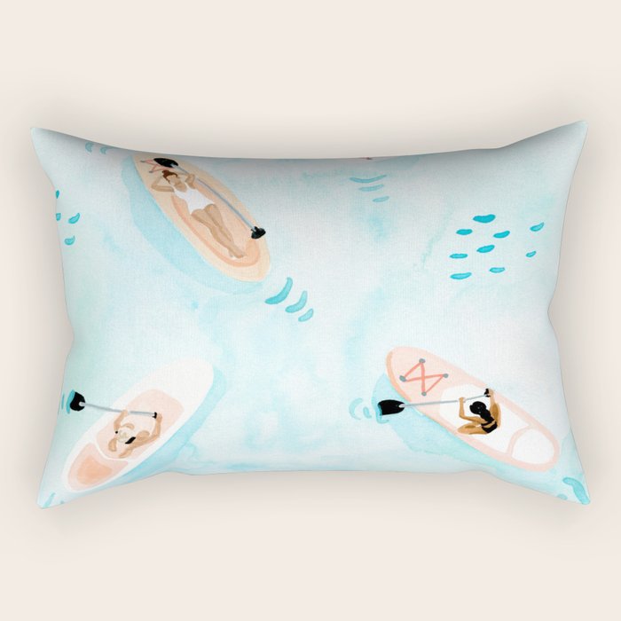 Paddle Boarding Rectangular Pillow Gallery Image 1