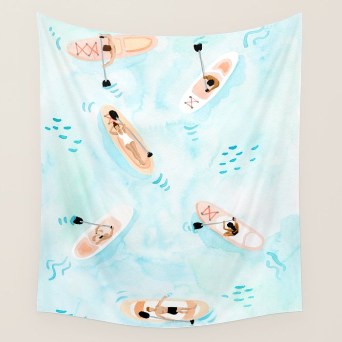 Paddle Boarding Wall Tapestry Gallery Image 4
