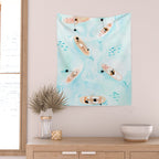 Paddle Boarding Wall Tapestry Gallery Image 2