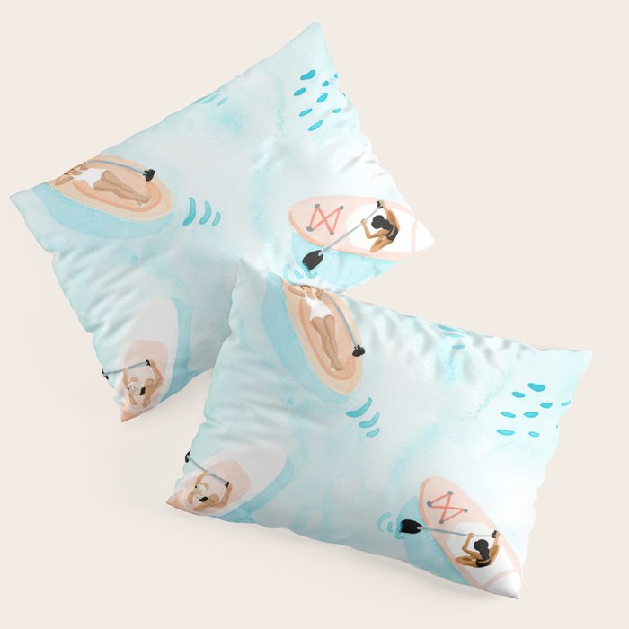 Paddle Boarding Pillow Sham Gallery Image 3