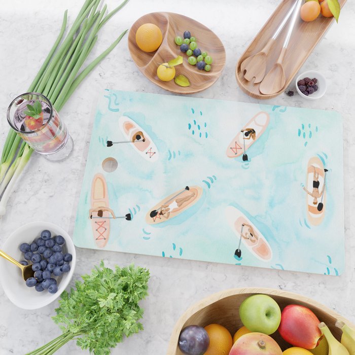 Paddle Boarding Cutting Board Gallery Image 2