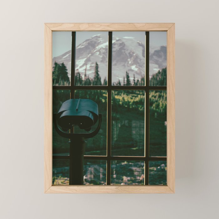 Looking At Rainier Mini Art Print Gallery Image 1