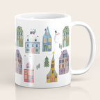 Skating retro winter snow landscape Coffee Mug Gallery Image 1