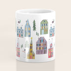 Skating retro winter snow landscape Coffee Mug Gallery Image 4