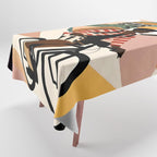 Always a Traveler, Travel Adventure Collage Nomad Lifestyle, Never Settle Explore Digital Black Man Cycling, Mountains Nature Landscape Eclectic Bohemian Contemporary Graphic  Tablecloth Gallery Image 1