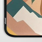 Always a Traveler, Travel Adventure Collage Nomad Lifestyle, Never Settle Explore Digital Black Man Cycling, Mountains Nature Landscape Eclectic Bohemian Contemporary Graphic  Laptop Sleeve Gallery Image 3