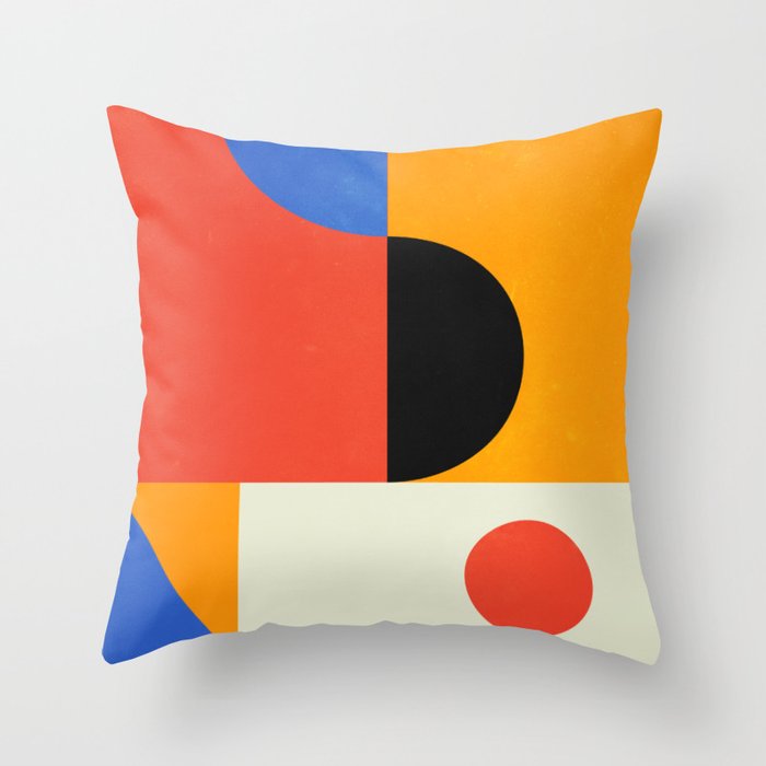 BAUHAUS 08: Exhibition 1923 | Mid Century Series Throw Pillow Gallery Image 1