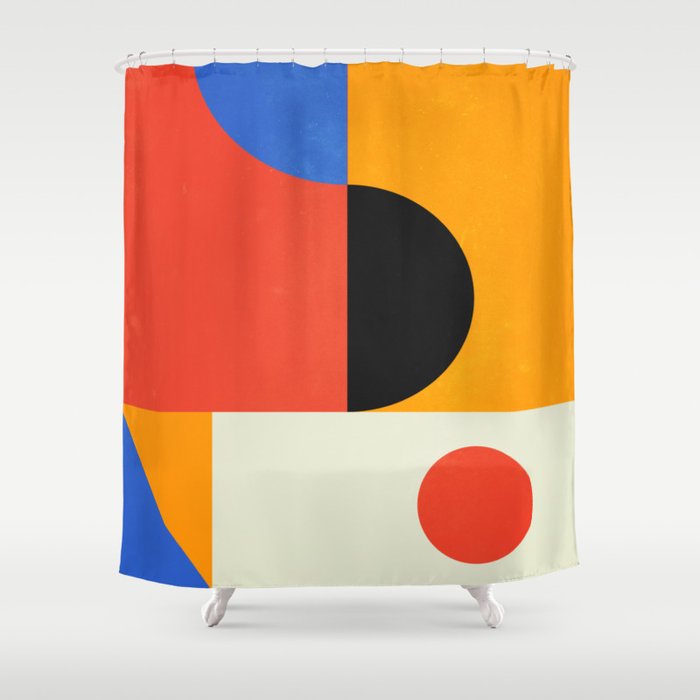 BAUHAUS 08: Exhibition 1923 | Mid Century Series Shower Curtain Gallery Image 1
