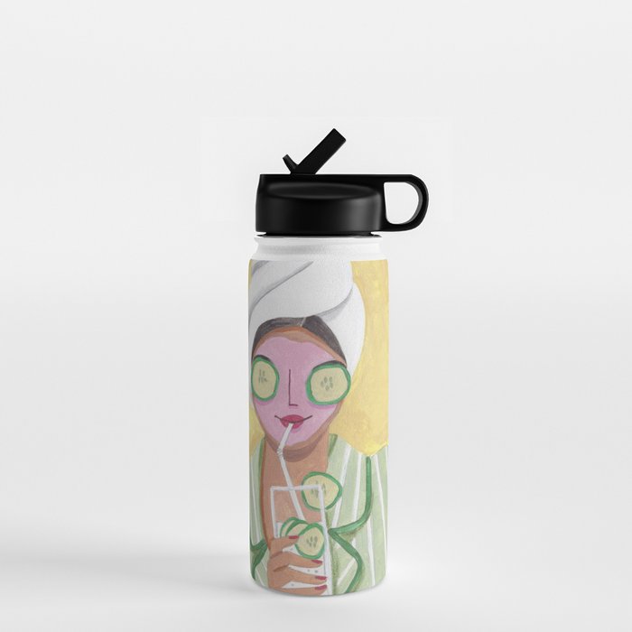 Woman wellness relax time Water Bottle Gallery Image 1