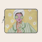 Woman wellness relax time Laptop Sleeve Gallery Image 1