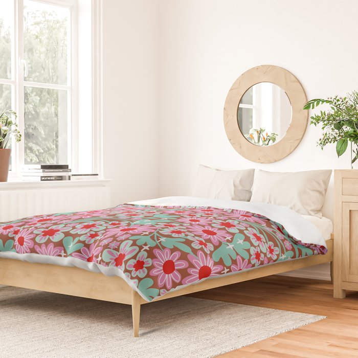 Happy flowers II Duvet Cover Gallery Image 2
