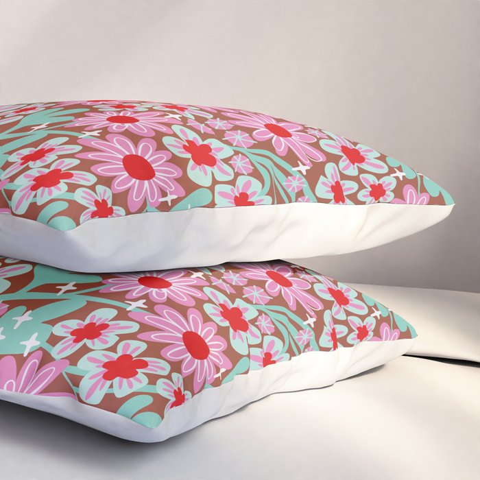 Happy flowers II Pillow Sham Gallery Image 3