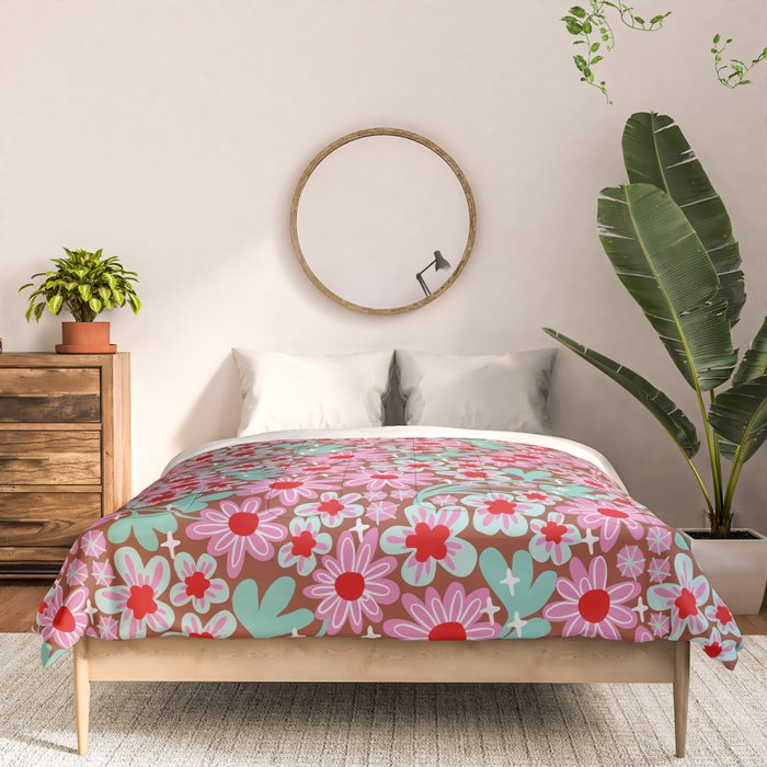 Happy flowers II Comforter Gallery Image 3