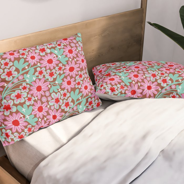 Happy flowers II Pillow Sham Gallery Image 2