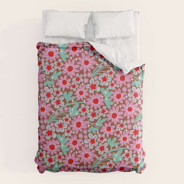 Happy flowers II Comforter Gallery Image 6