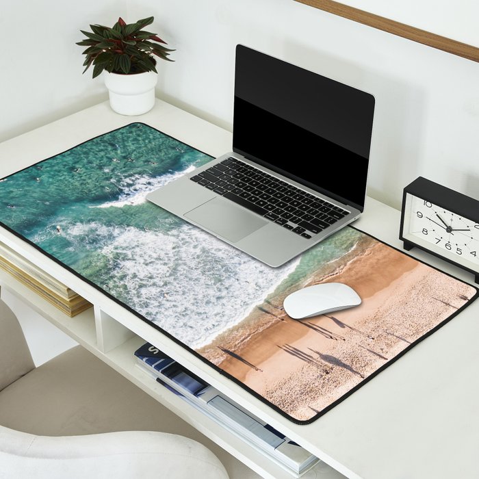 Surfing in the Ocean Desk Mat Gallery Image 2
