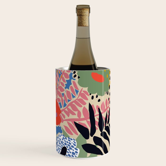 Maximalist floral shapes Wine Chiller Gallery Image 3
