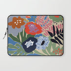 Maximalist floral shapes Laptop Sleeve Gallery Image 1