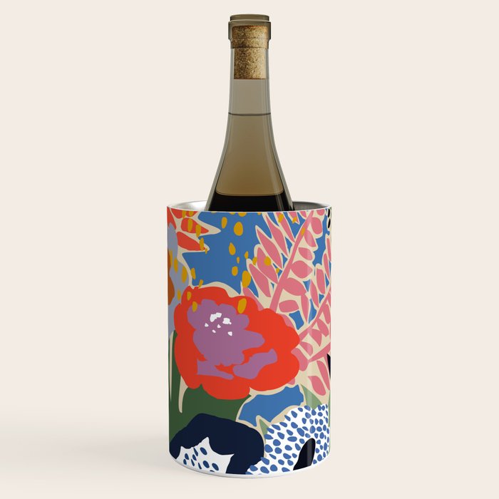 Maximalist floral shapes Wine Chiller Gallery Image 1