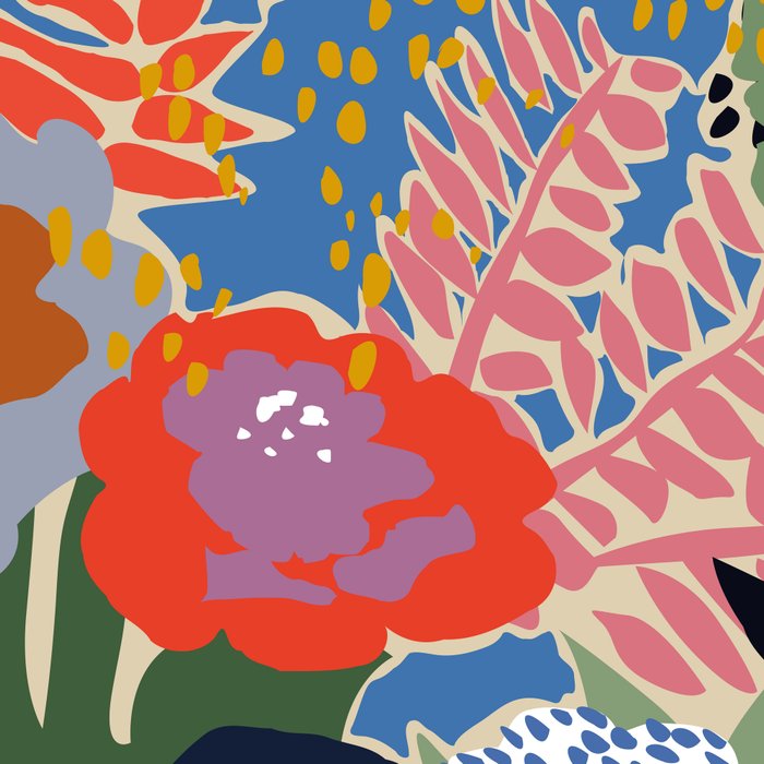 Maximalist floral shapes Coffee Mug Gallery Image 2