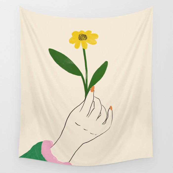 Flower for You Wall Tapestry Gallery Image 1