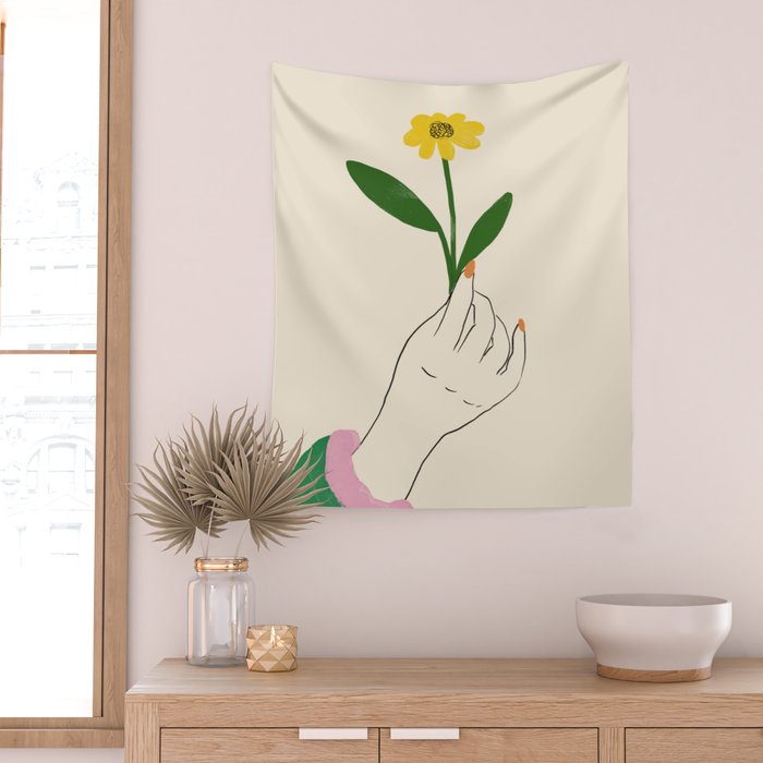 Flower for You Wall Tapestry Gallery Image 2