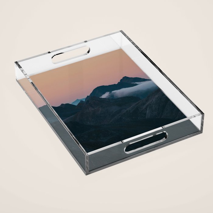 Your mountain is waiting - Landscape and Nature Photography Acrylic Tray Gallery Image 1